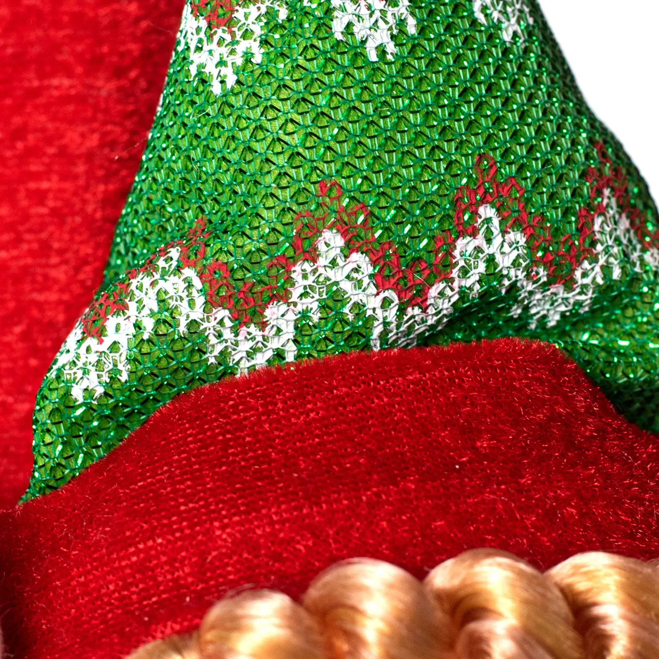16" Holiday Elf Door Hanger: Green