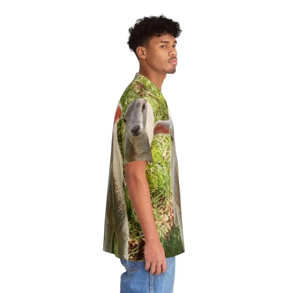 Adorable Baby Lamb Hawaiian Shirt for Spring