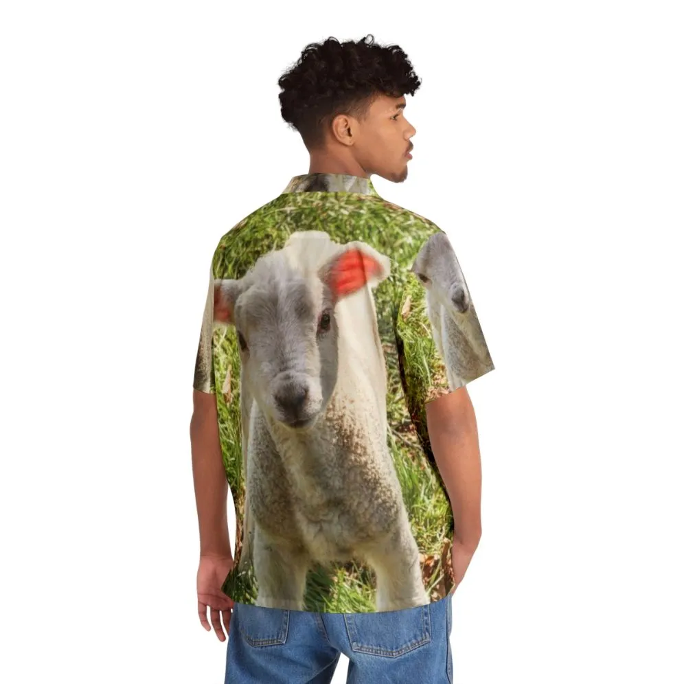 Adorable Baby Lamb Hawaiian Shirt for Spring