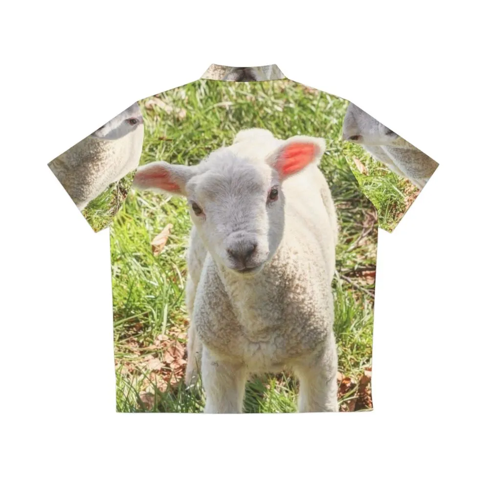 Adorable Baby Lamb Hawaiian Shirt for Spring