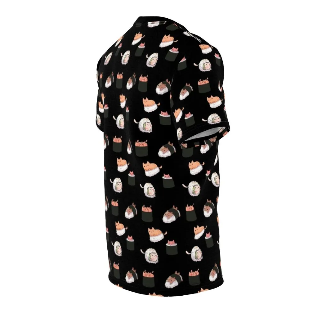Adorable Sushi Cat Graphic T-Shirt