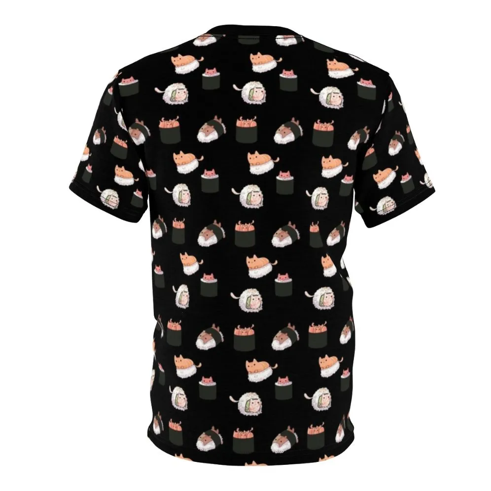 Adorable Sushi Cat Graphic T-Shirt