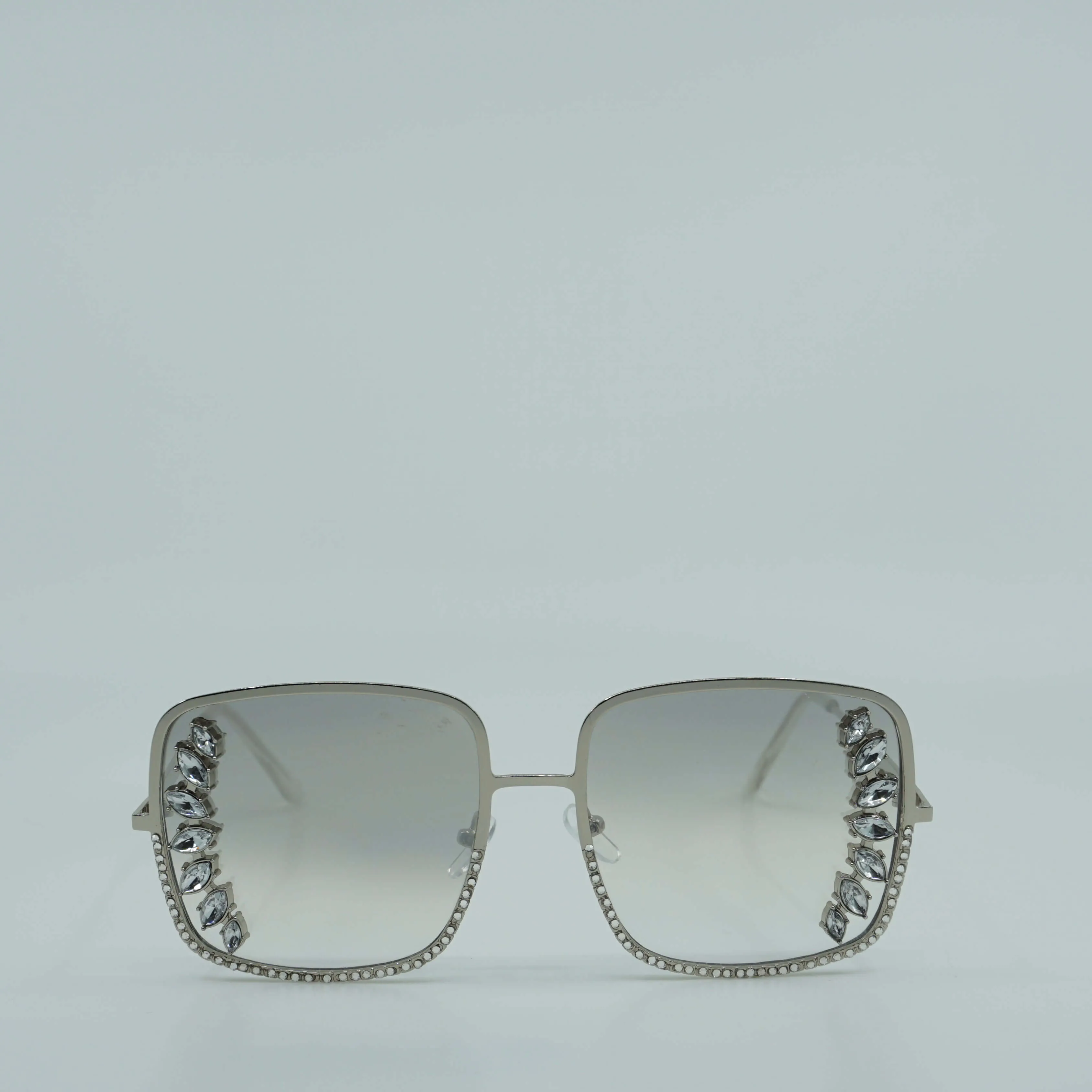 Adorned Radiant Rhinestone Square Sunglasses