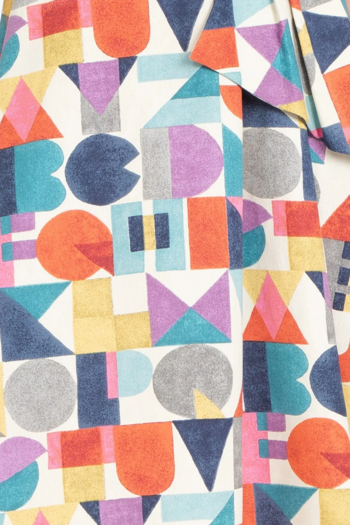 Alphabet Cotton Twill Skirt