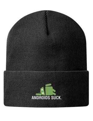 Androids Suck Knit Beanie