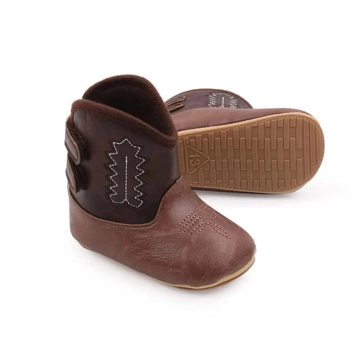 Angelodini™ Cow boy Soft Bottom Non-slip Leather Baby Boots