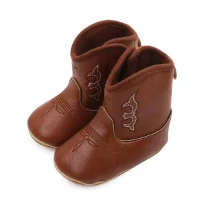 Angelodini™ Cow boy Soft Bottom Non-slip Leather Baby Boots