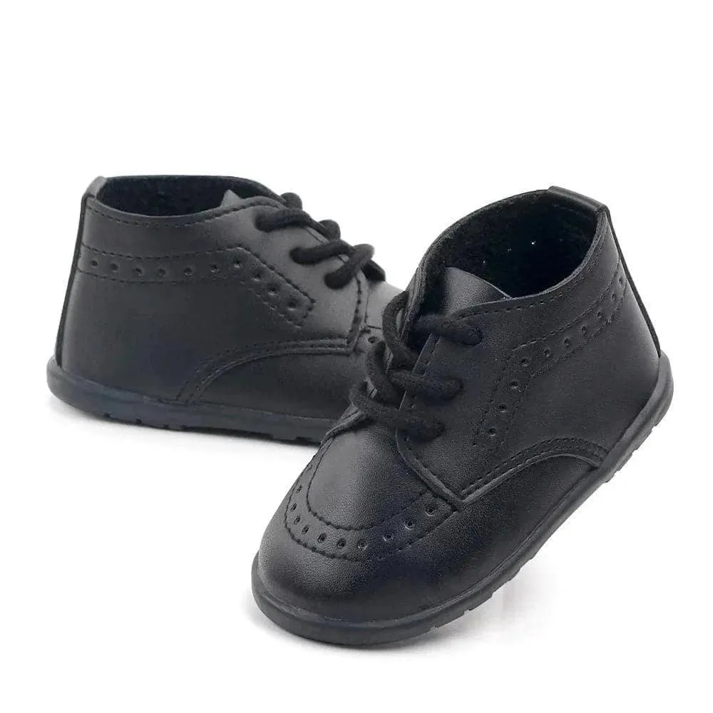 Angelodini™ Leather Baby Shoes Rubber Sole Anti-slip First Walkers