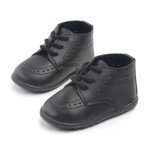 Angelodini™ Leather Baby Shoes Rubber Sole Anti-slip First Walkers