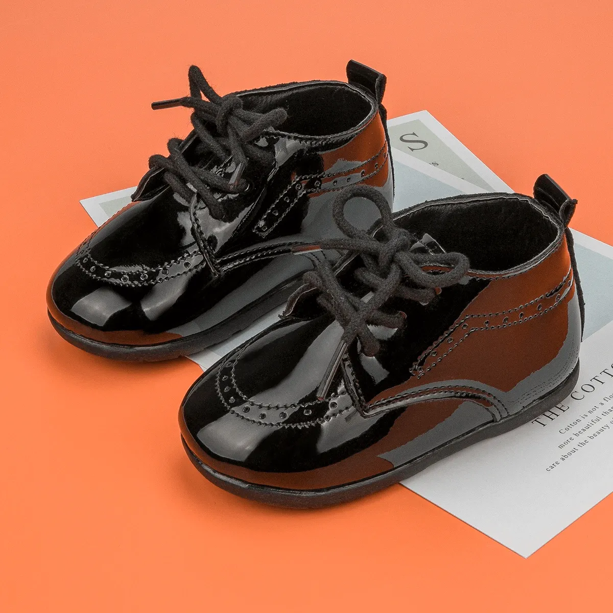 Angelodini™ Leather Baby Shoes Rubber Sole Anti-slip First Walkers