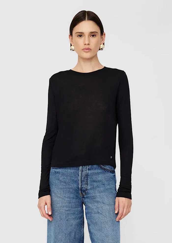 ANINE BING Amani Long Sleeve Tee