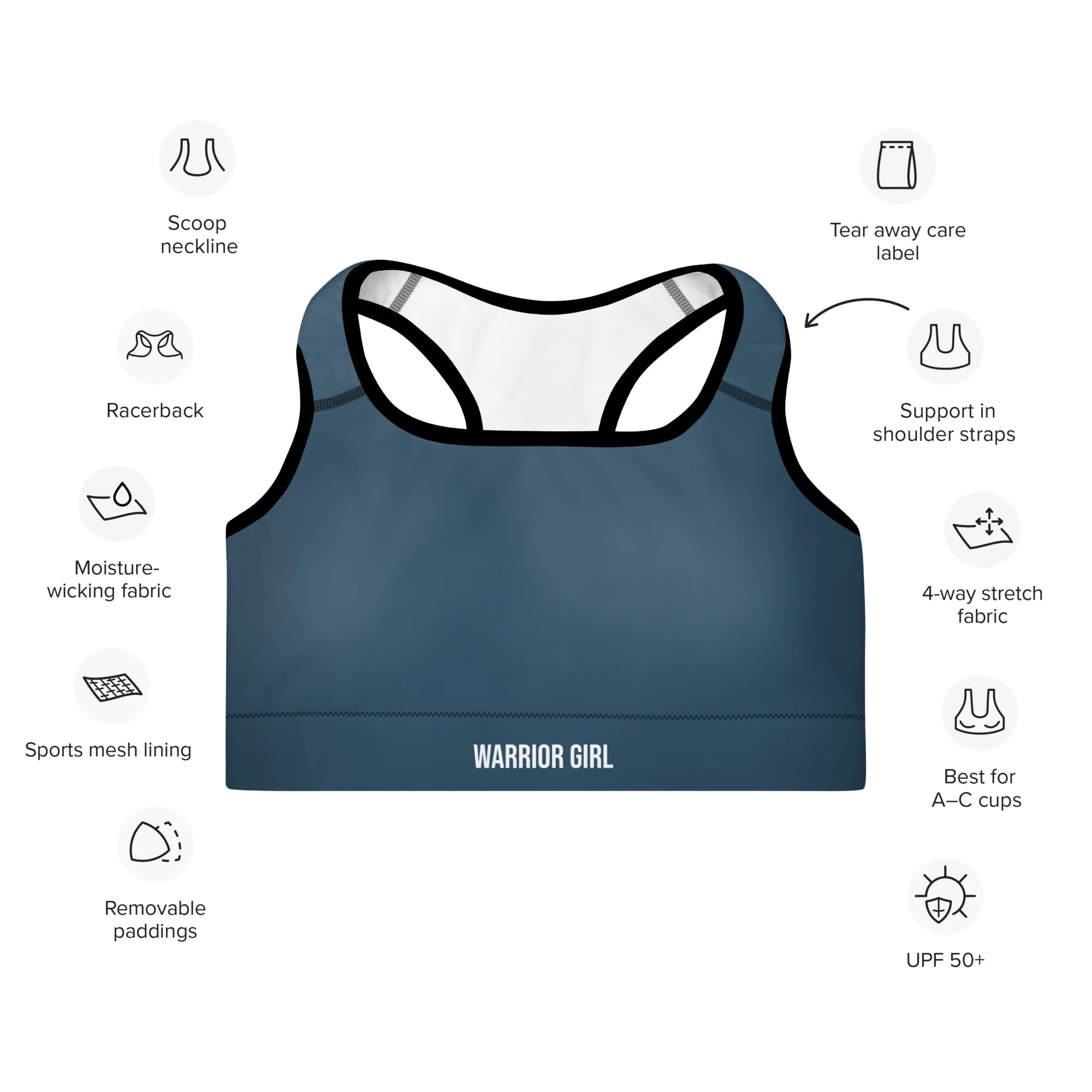 Arapawa w/Black Warrior Sports Bra