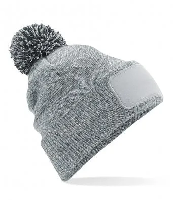 Beechfield Snowstar Printers Beanie pom pom Hat