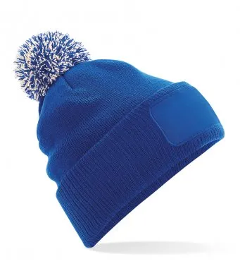 Beechfield Snowstar Printers Beanie pom pom Hat