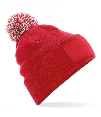 Beechfield Snowstar Printers Beanie pom pom Hat