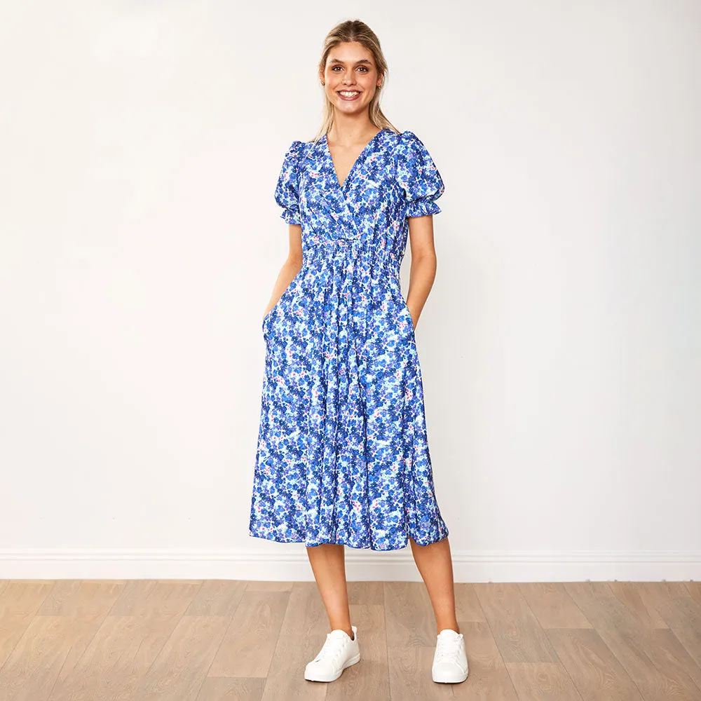 Belle Dress (Navy Poppy)