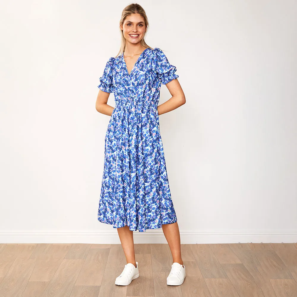 Belle Dress (Navy Poppy)