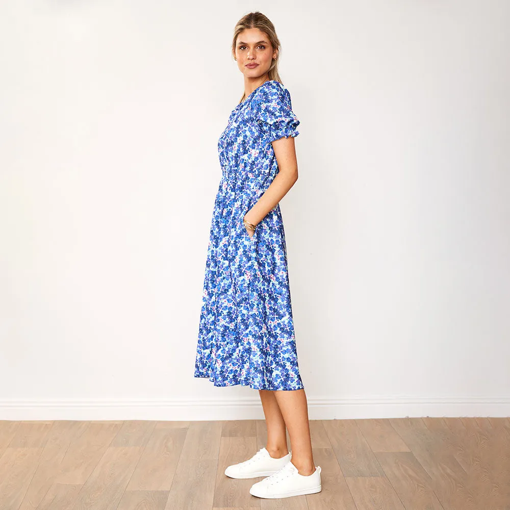 Belle Dress (Navy Poppy)
