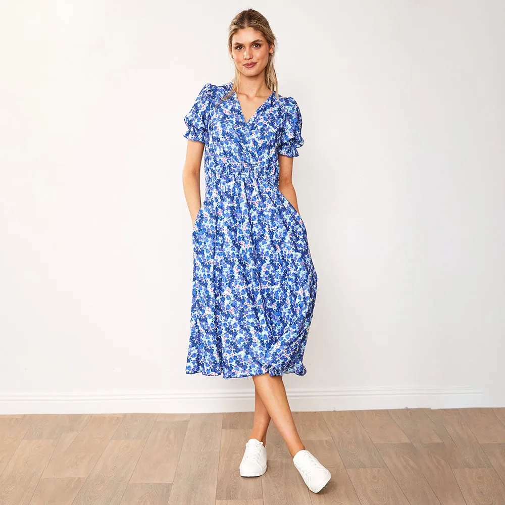 Belle Dress (Navy Poppy)