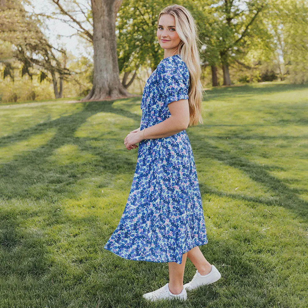 Belle Dress (Navy Poppy)