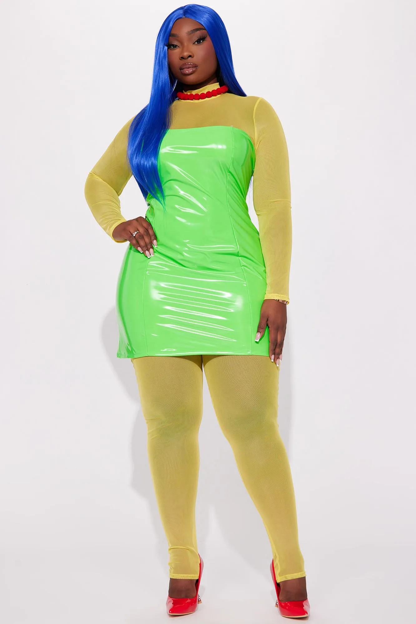 Best TV Mom 4 Piece Costume Set - Yellow/combo