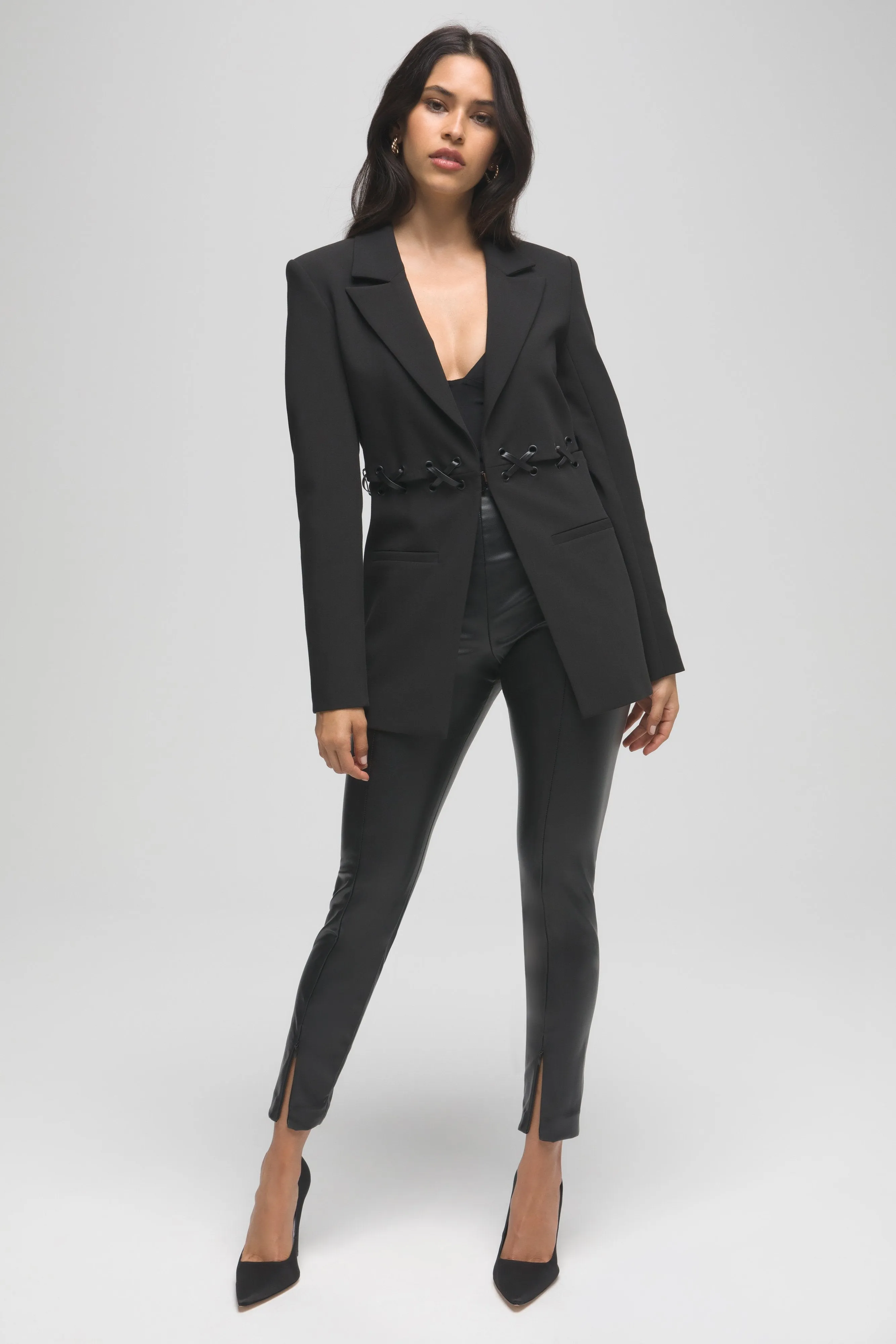 BETTER THAN LEATHER BOSS PANT SKINNY | BLACK001