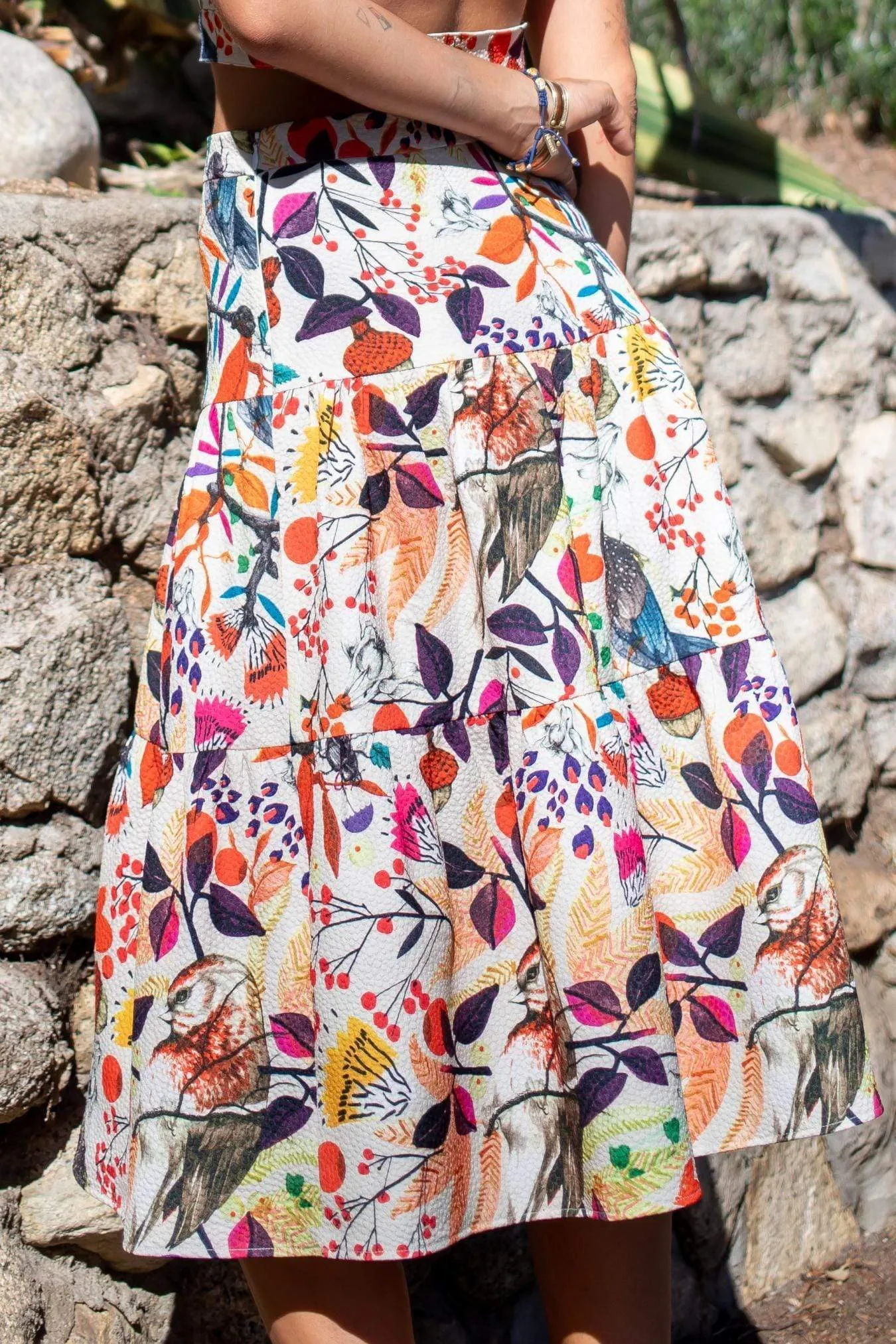 Bird Skirt Set