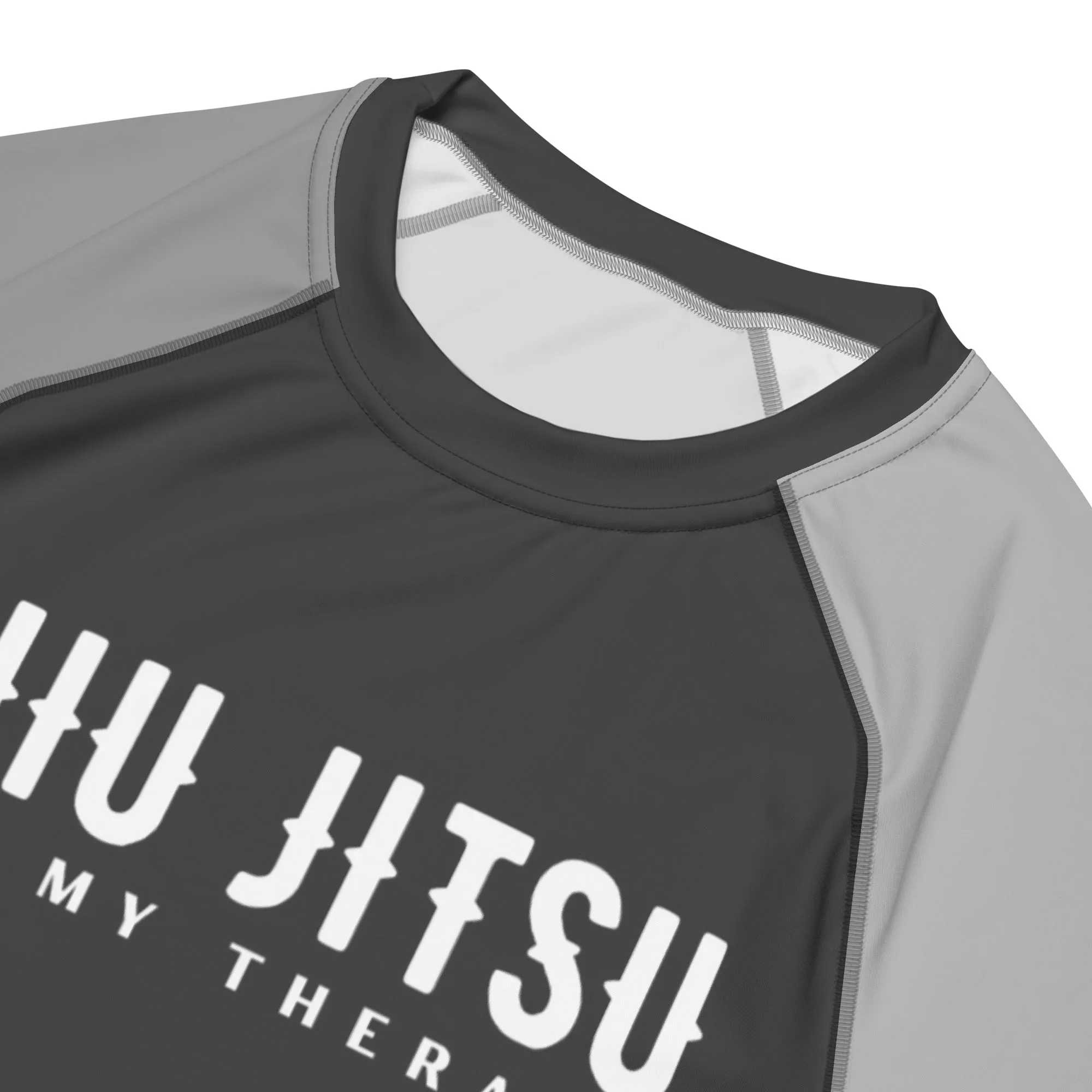 BJJ Therapy Men’s Rash Guard Gray