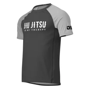 BJJ Therapy Men’s Rash Guard Gray