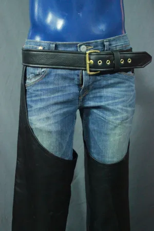 Black Leather Chaps