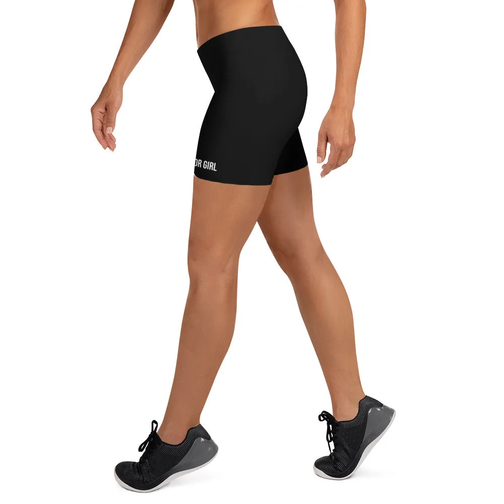 Black Warrior Low Waist Workout Shorts