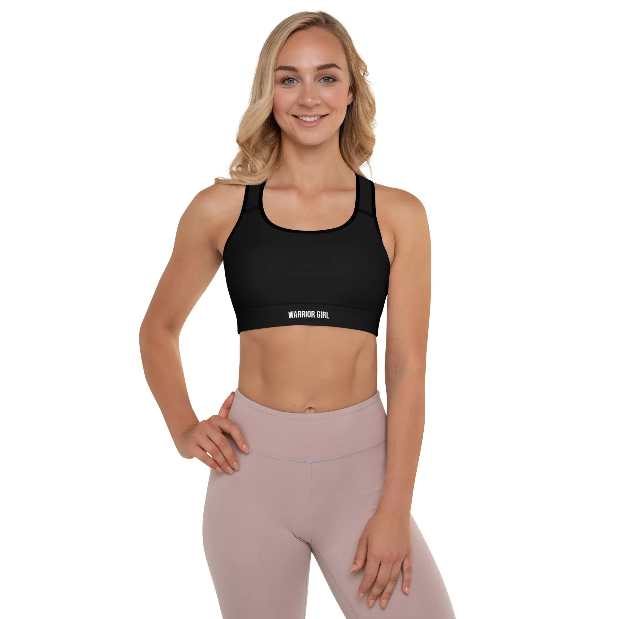 Black w/Black Warrior Sports Bra