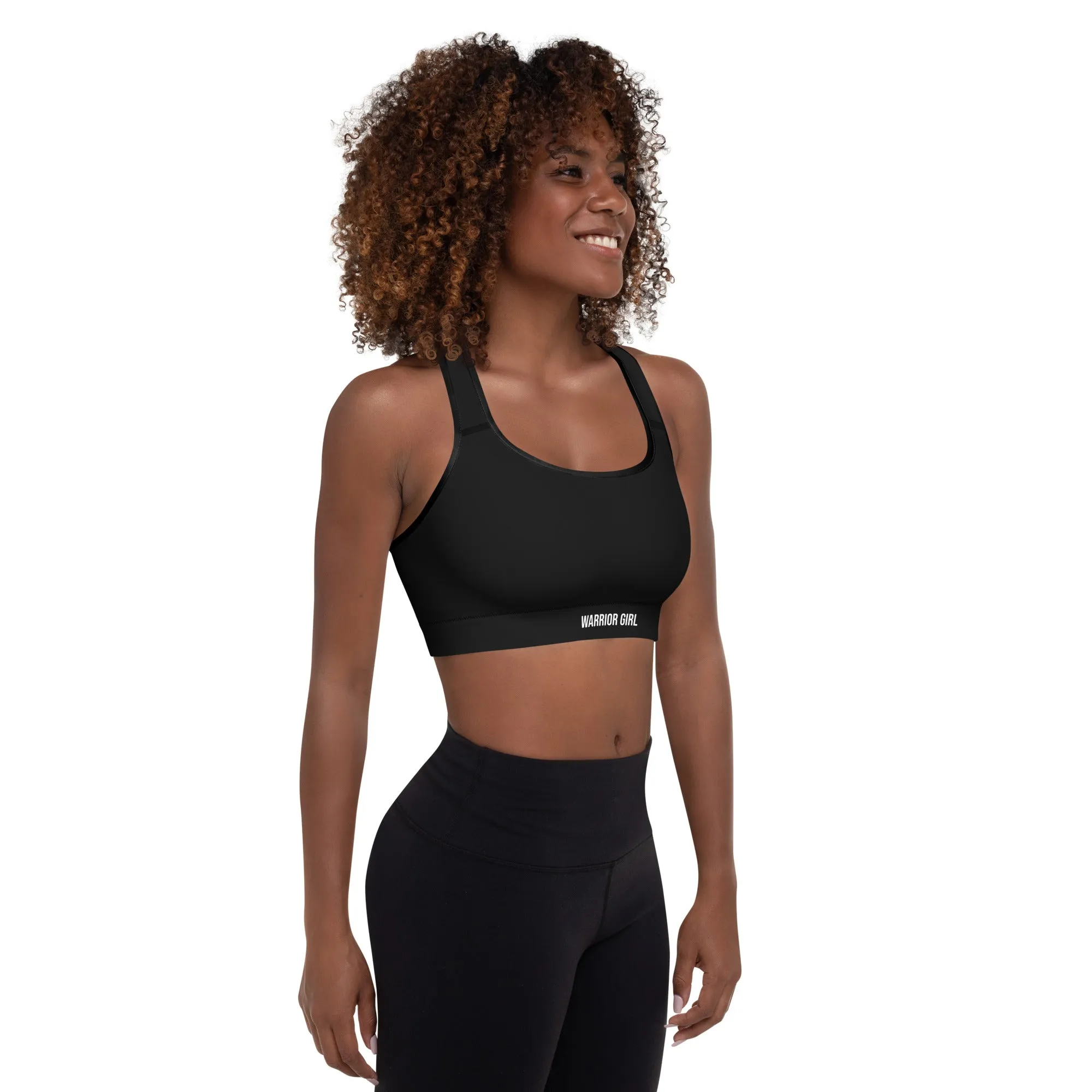 Black w/Black Warrior Sports Bra