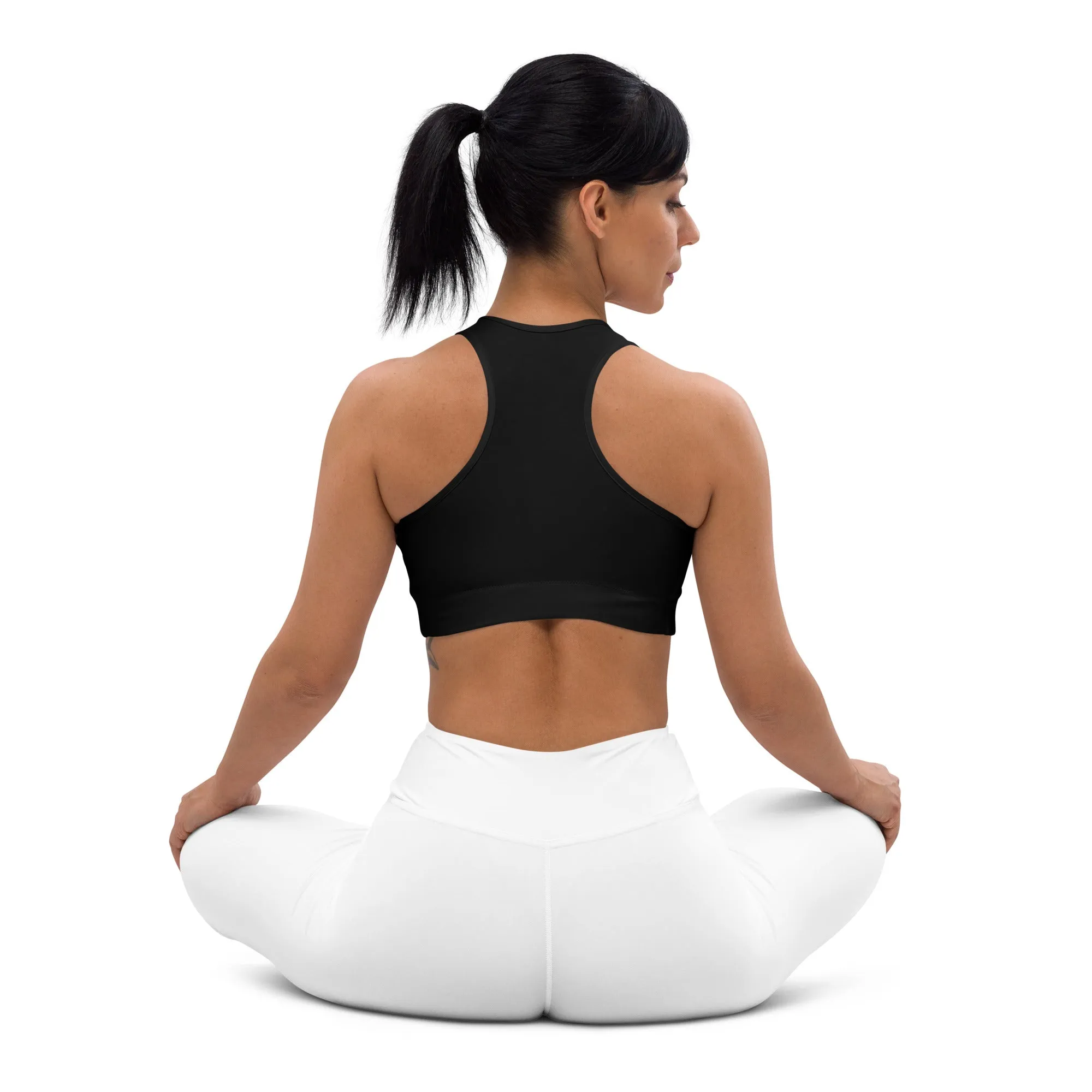 Black w/Black Warrior Sports Bra
