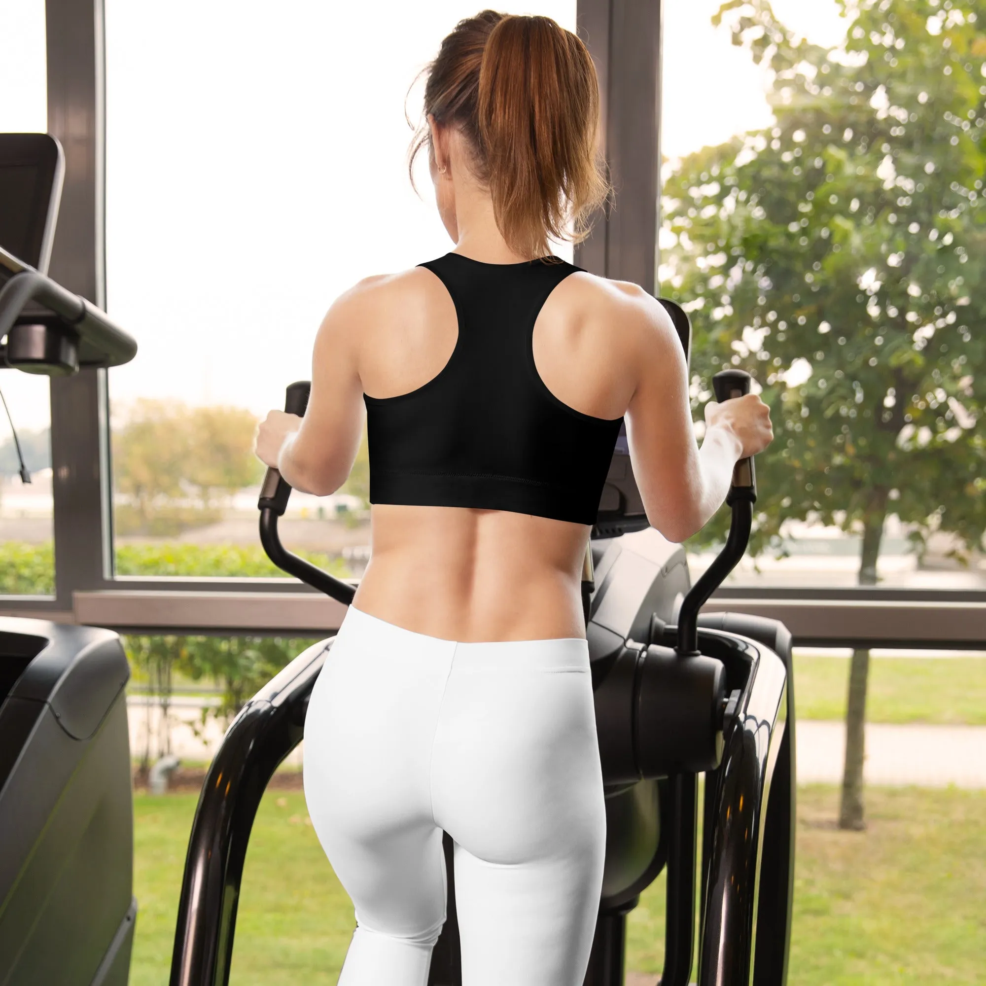 Black w/Black Warrior Sports Bra