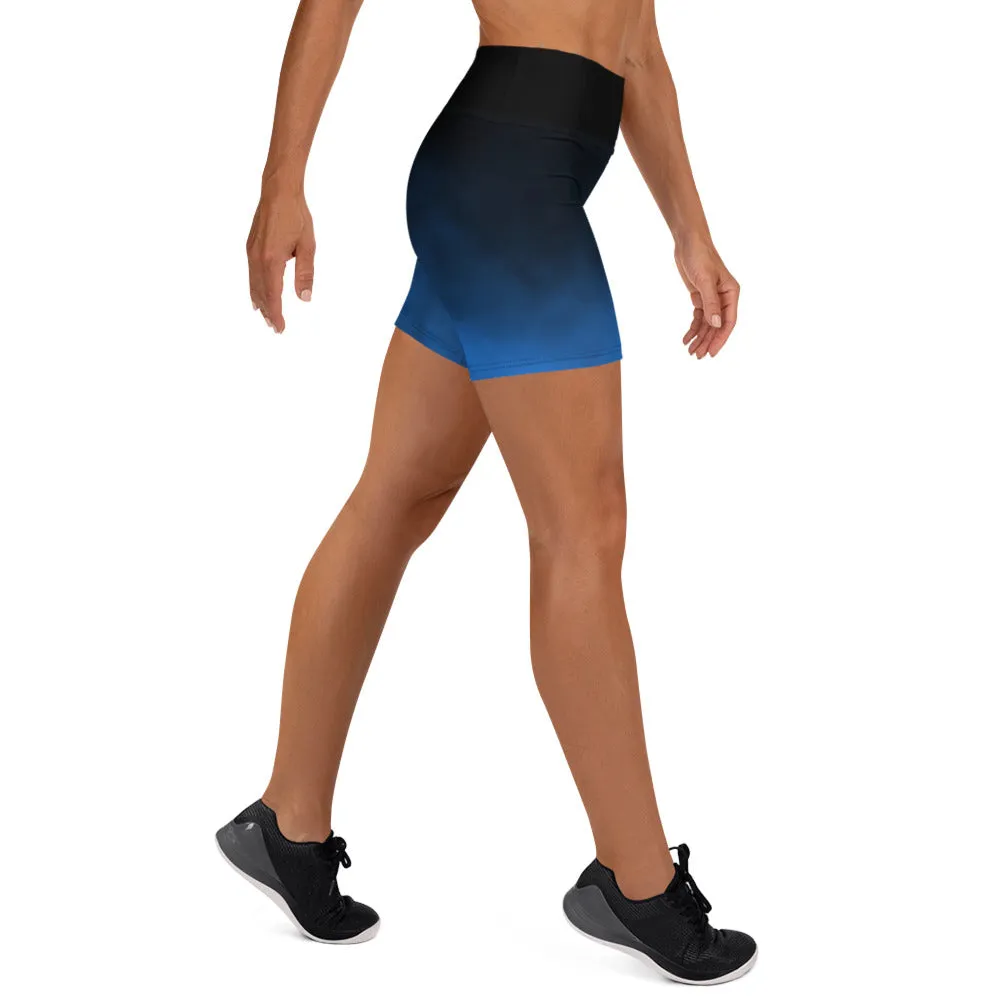 Blue Smoke High Waist Shorts