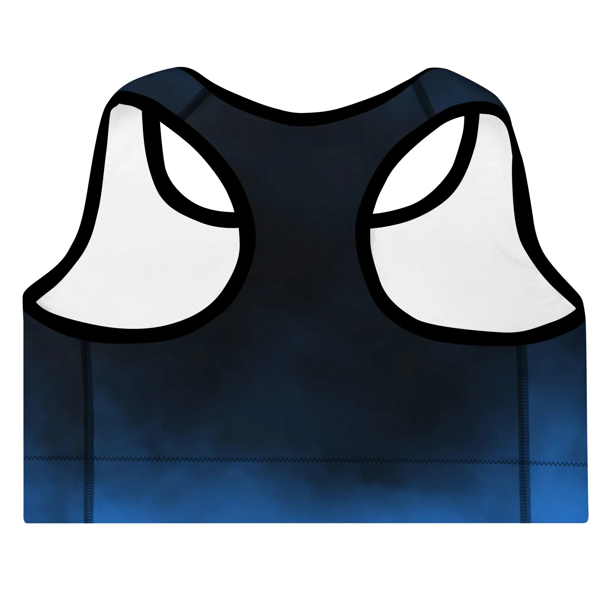 Blue Smoke w/Black Warrior Sports Bra