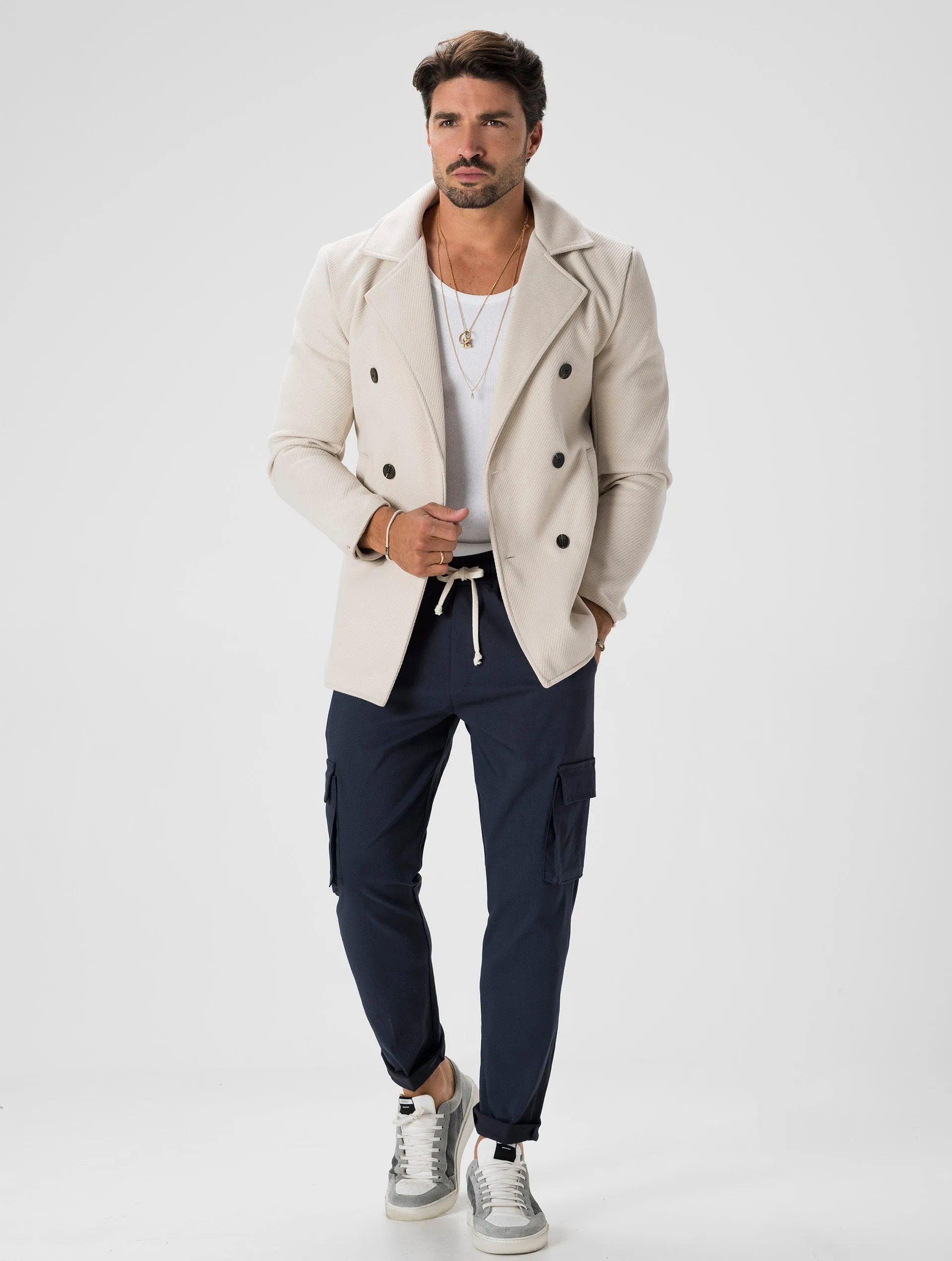 BRADFORD CARGO PANTS IN BLUE