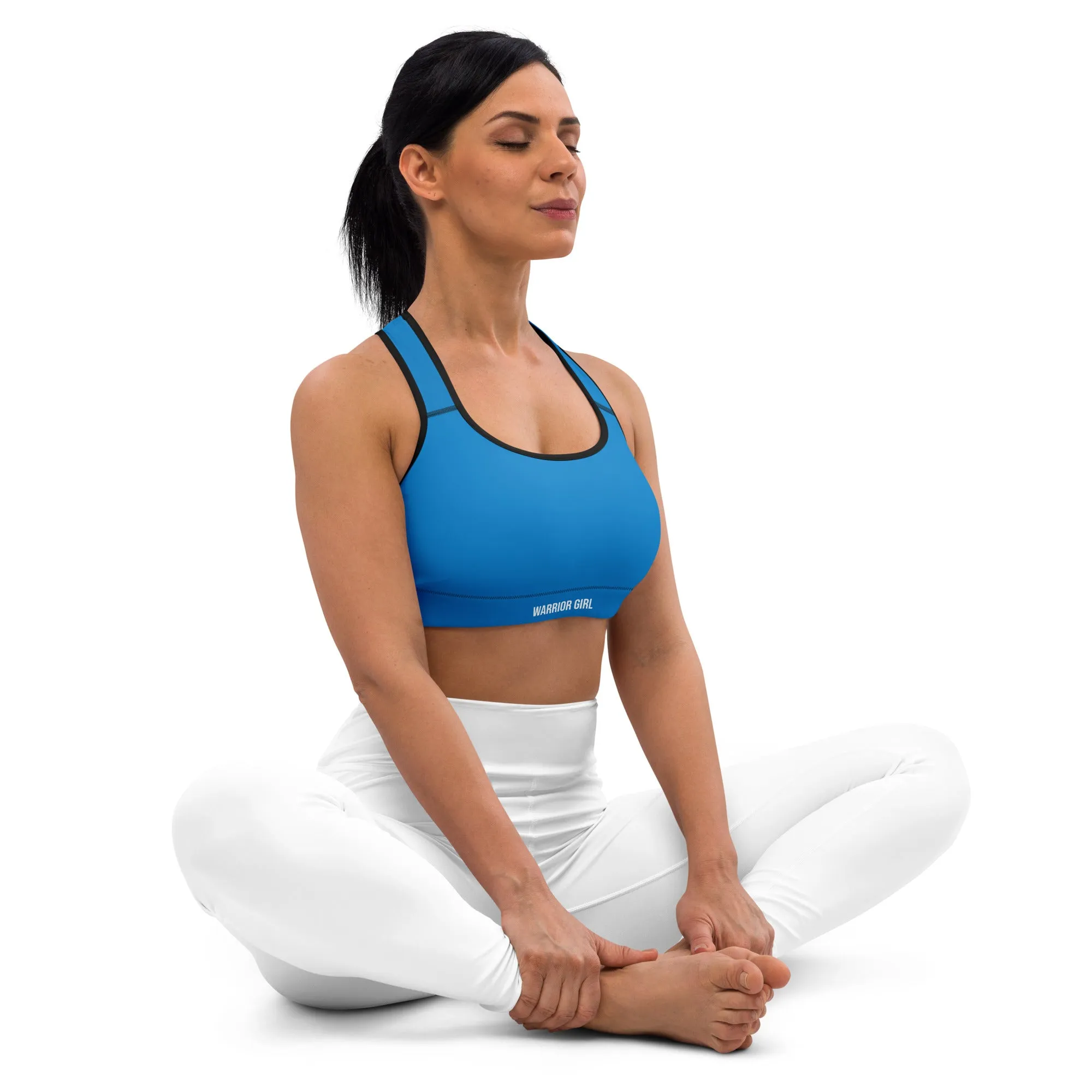 Bright Blue w/Black Warrior Sports Bra