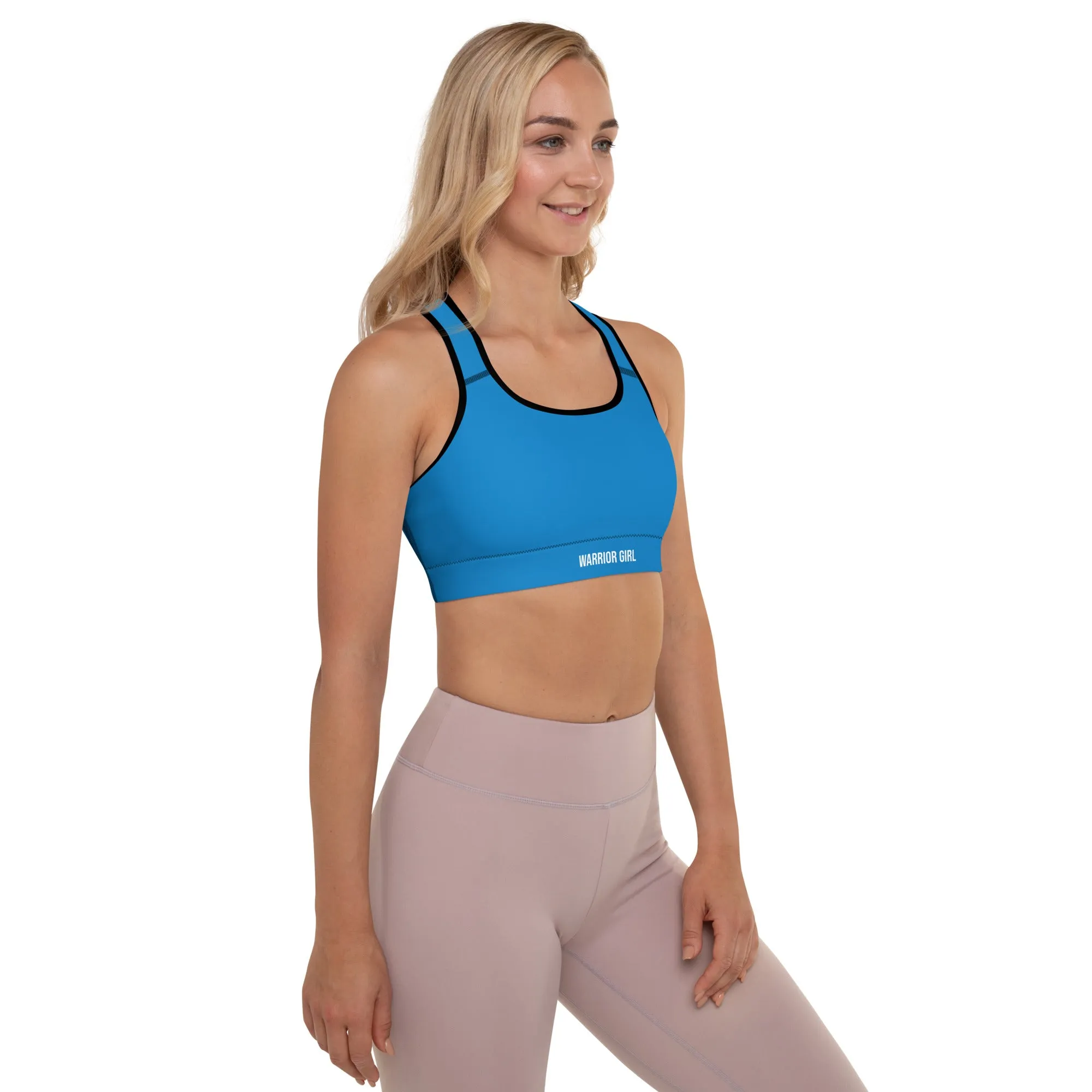 Bright Blue w/Black Warrior Sports Bra