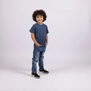Burnt Navy Blue | Kid's Basic Cut T-shirt
