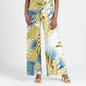 Butter Knit - Palazzo Pant - Palm Feather - Final Sale!