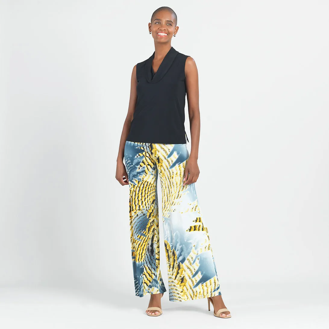 Butter Knit - Palazzo Pant - Palm Feather - Final Sale!
