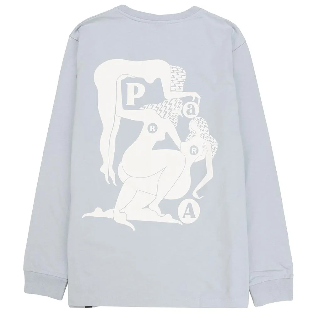 by Parra Histoire Long Sleeve T-shirt / Dusty Blue