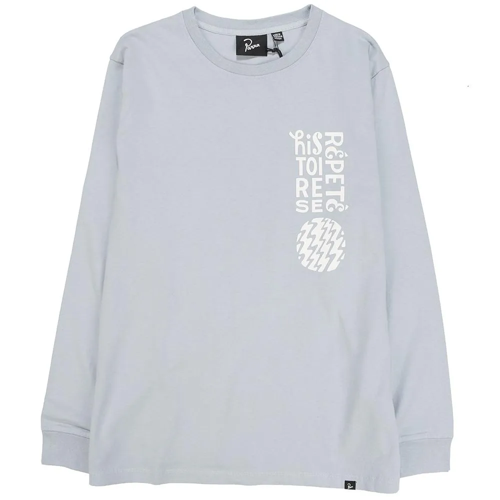 by Parra Histoire Long Sleeve T-shirt / Dusty Blue