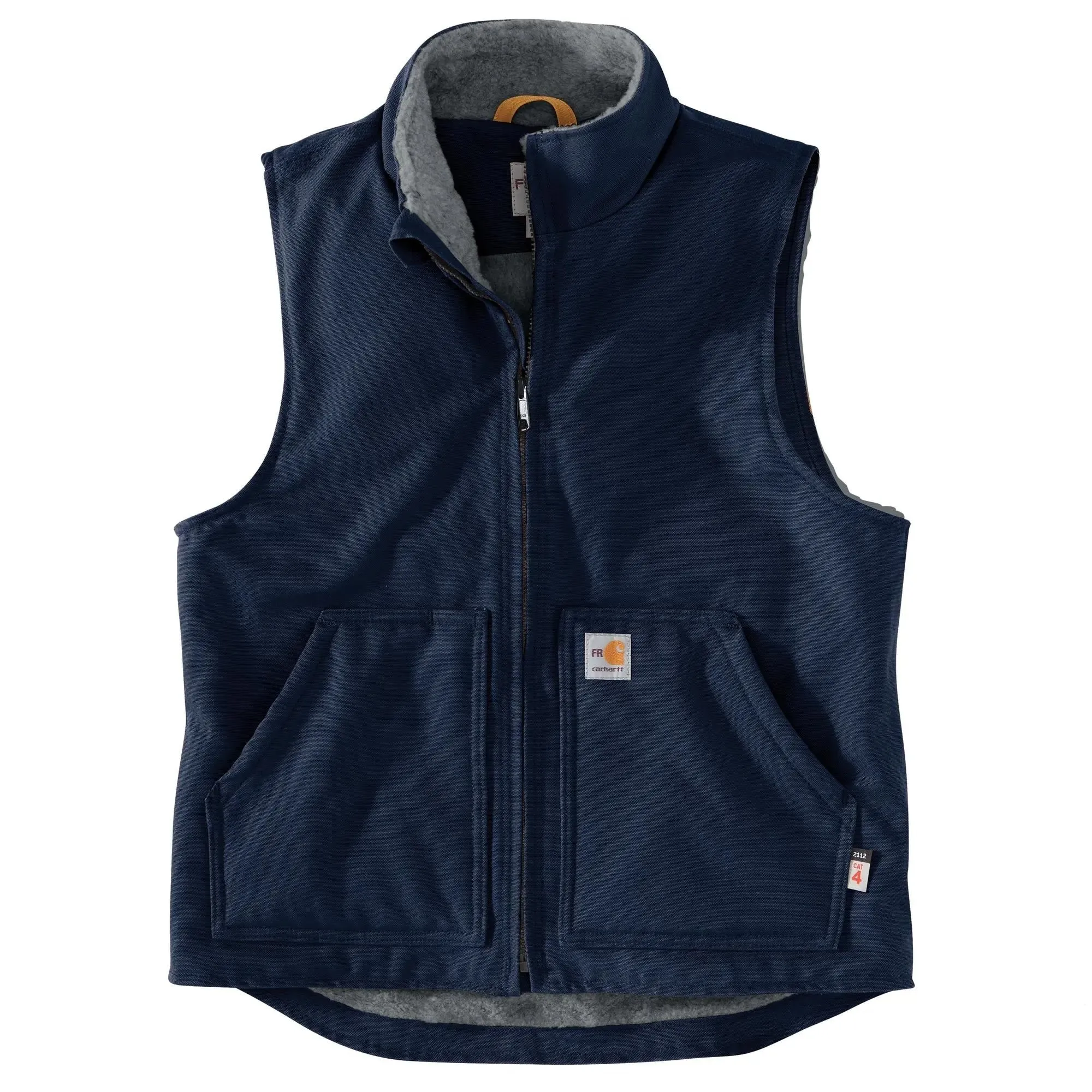 CARHARTT - Flame Resistant Relaxed Fit Duck Sherpa-Lined Mock Neck Vest