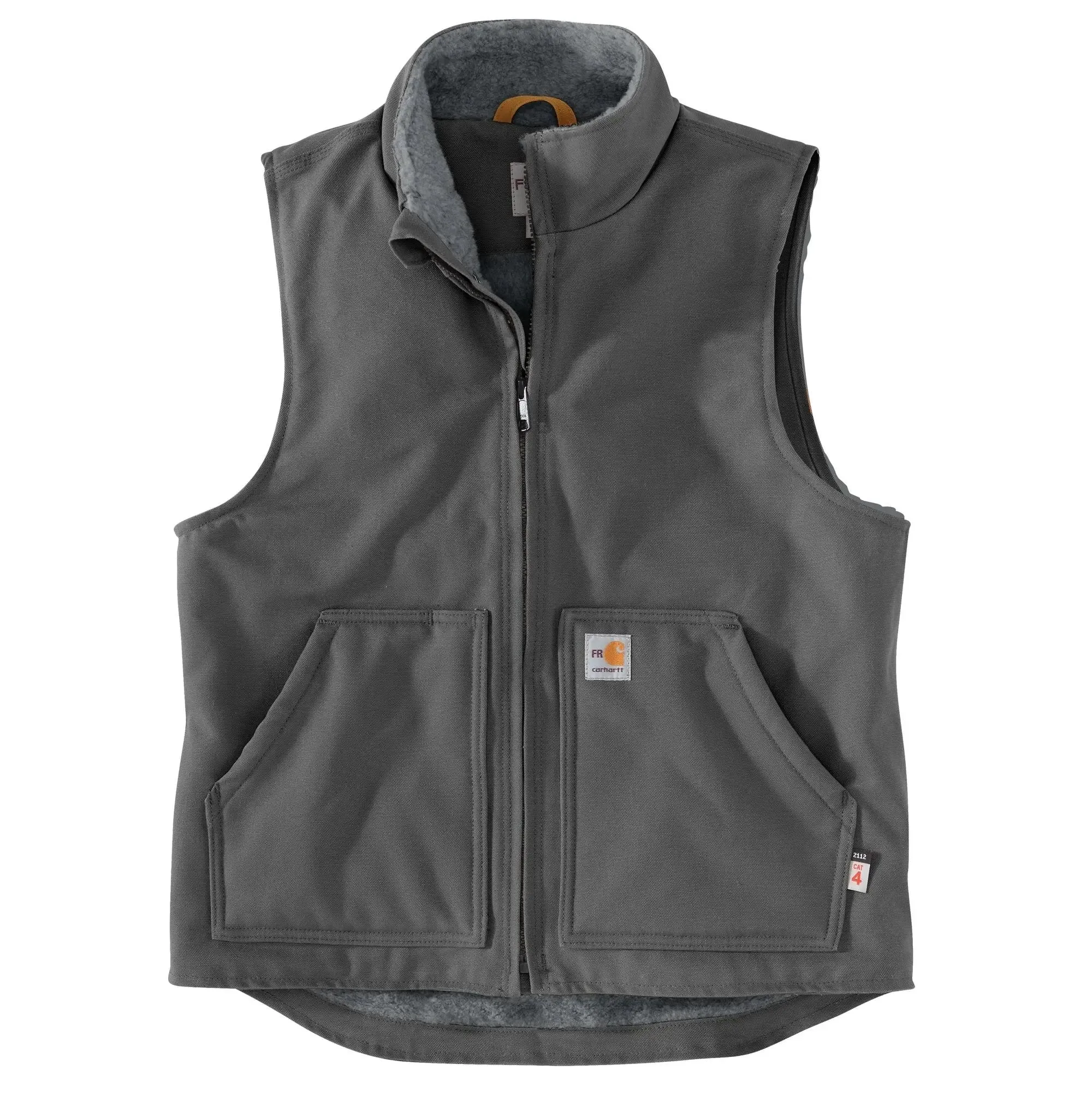 CARHARTT - Flame Resistant Relaxed Fit Duck Sherpa-Lined Mock Neck Vest