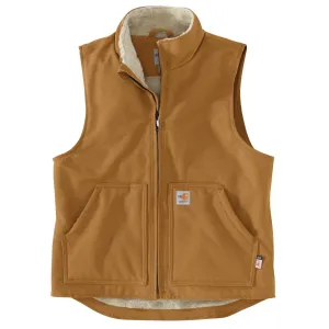 CARHARTT - Flame Resistant Relaxed Fit Duck Sherpa-Lined Mock Neck Vest