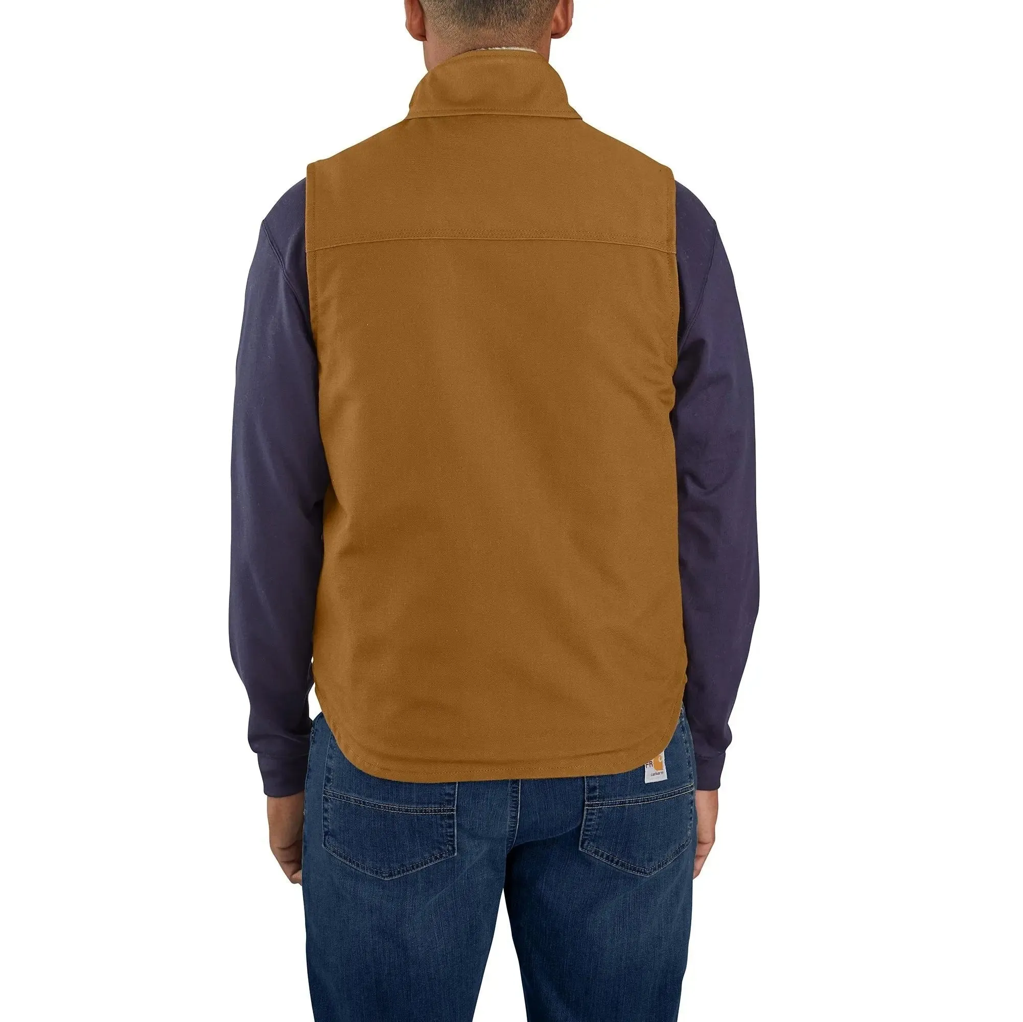 CARHARTT - Flame Resistant Relaxed Fit Duck Sherpa-Lined Mock Neck Vest