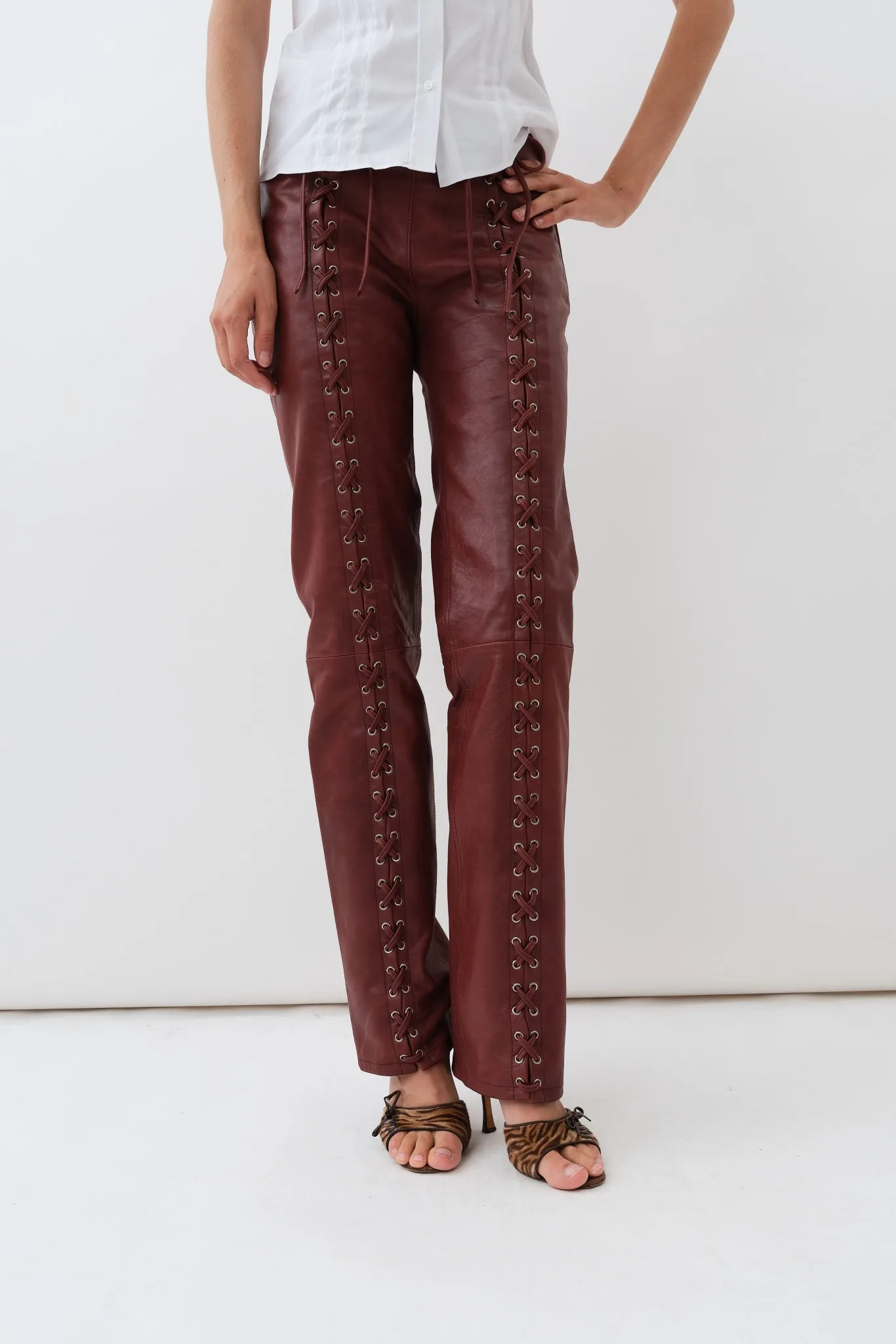 Christina Pants — Burgundy